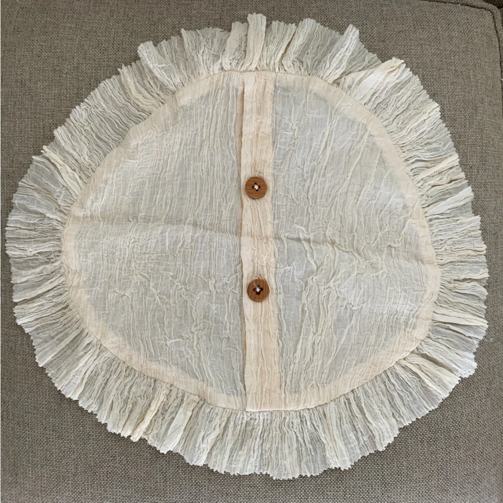 Throw Pillow Sham Cover Cream Boho Shabby Chic Farmhouse Home Decor